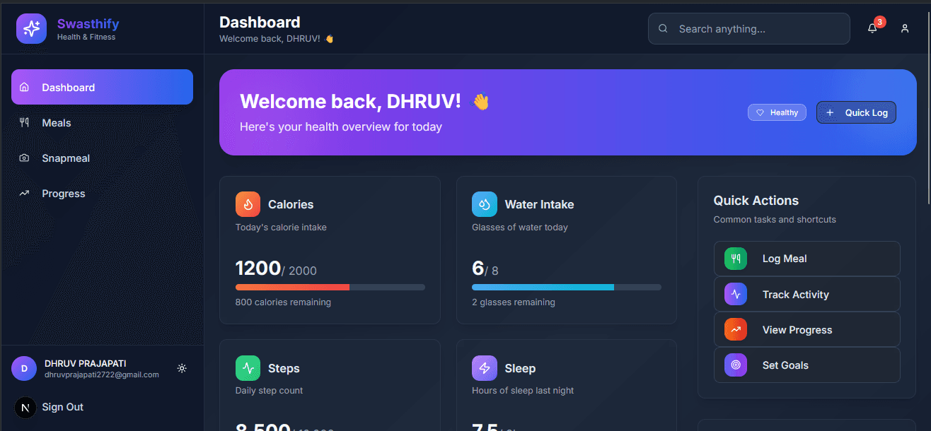 Web Dashboard Preview